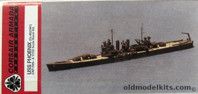 Corsair Armada 1/700 USS Phoenix CL46 Light Cruiser 1941 - Or USS Honolulu CL48 1942, CAP 7005 plastic model kit